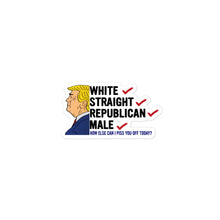 Load image into Gallery viewer, White, Straight, Republican, Male Sticker