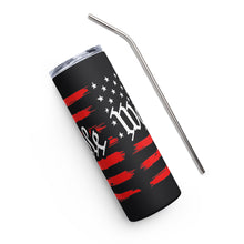 Load image into Gallery viewer, U.S.A. Flag We The People Black Tumbler Cup