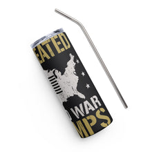 Load image into Gallery viewer, Undefeated World War Champs Black Tumbler Cup