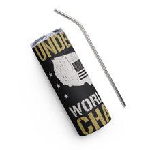 Load image into Gallery viewer, Undefeated World War Champs Black Tumbler Cup