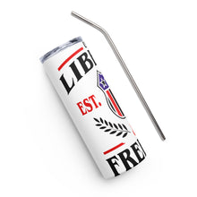 Load image into Gallery viewer, U.S.A. Liberty Freedom White Tumbler Cup
