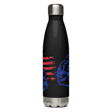 Load image into Gallery viewer, Mount Rushmore with Flag Black Tumbler Bottle