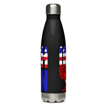 Load image into Gallery viewer, Red White and Blue Impeach Biden Black Tumbler Bottle