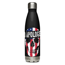 Load image into Gallery viewer, No Apologies Black Tumbler Bottle
