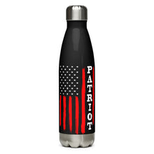 Load image into Gallery viewer, Patriot American Flag Black Tumbler Bottle