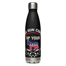 Load image into Gallery viewer, Shove Your Gun Control Black Tumbler Bottle