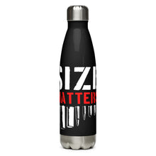 Load image into Gallery viewer, Size Matters Black Tumbler Bottle