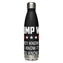 Load image into Gallery viewer, Trump Won Black Tumbler Bottle