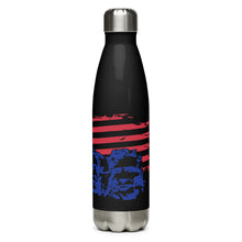 Load image into Gallery viewer, Mount Rushmore with Flag Black Tumbler Bottle
