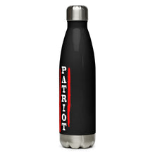 Load image into Gallery viewer, Patriot American Flag Black Tumbler Bottle