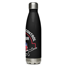 Load image into Gallery viewer, Shove Your Gun Control Black Tumbler Bottle