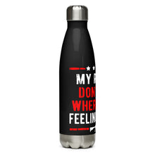 Load image into Gallery viewer, My Rights are Greater Than Your Feelings Black Tumbler Bottle