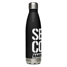 Load image into Gallery viewer, Second Amendment Flag Black Tumbler Bottle