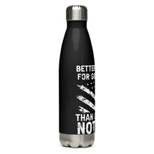Load image into Gallery viewer, Stand for Something Black Tumbler Bottle
