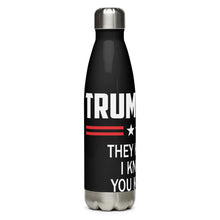 Load image into Gallery viewer, Trump Won Black Tumbler Bottle