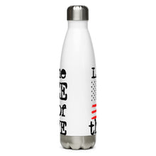Load image into Gallery viewer, Land of The Free White Tumbler Bottle