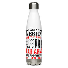 Load image into Gallery viewer, I Have The Right To Bear Arms White Tumbler Bottle