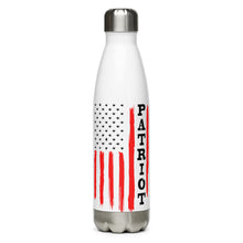 Load image into Gallery viewer, Patriot American Flag White Tumbler Bottle