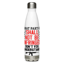 Load image into Gallery viewer, Shall NOT Be Infringed White Tumbler Bottle