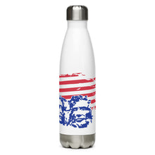 Load image into Gallery viewer, Red White and Blue Mount Rushmore with Flag White Tumbler Bottle