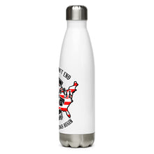 Load image into Gallery viewer, Red White and Blue Our Rights Don't End White Tumbler Bottle