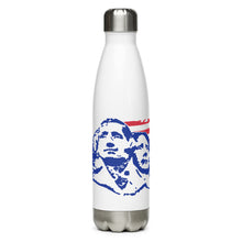 Load image into Gallery viewer, Red White and Blue Mount Rushmore with Flag White Tumbler Bottle