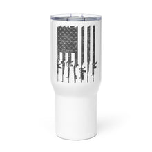 Load image into Gallery viewer, American Flag Rifles Tumbler with a handle
