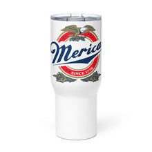 Load image into Gallery viewer, Merica Beer Tumbler with a handle