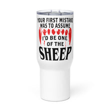 Load image into Gallery viewer, Your First Mistake Tumbler with a handle