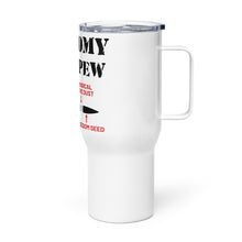 Load image into Gallery viewer, Anatomy of a Pew Tumbler with a handle