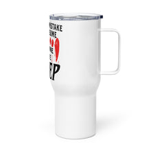 Load image into Gallery viewer, Your First Mistake Tumbler with a handle