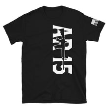 Load image into Gallery viewer, Black & White AR15 Gun T-Shirt