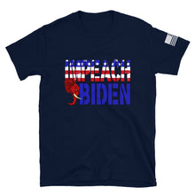 Load image into Gallery viewer, Red White and Blue Impeach Biden T-Shirt