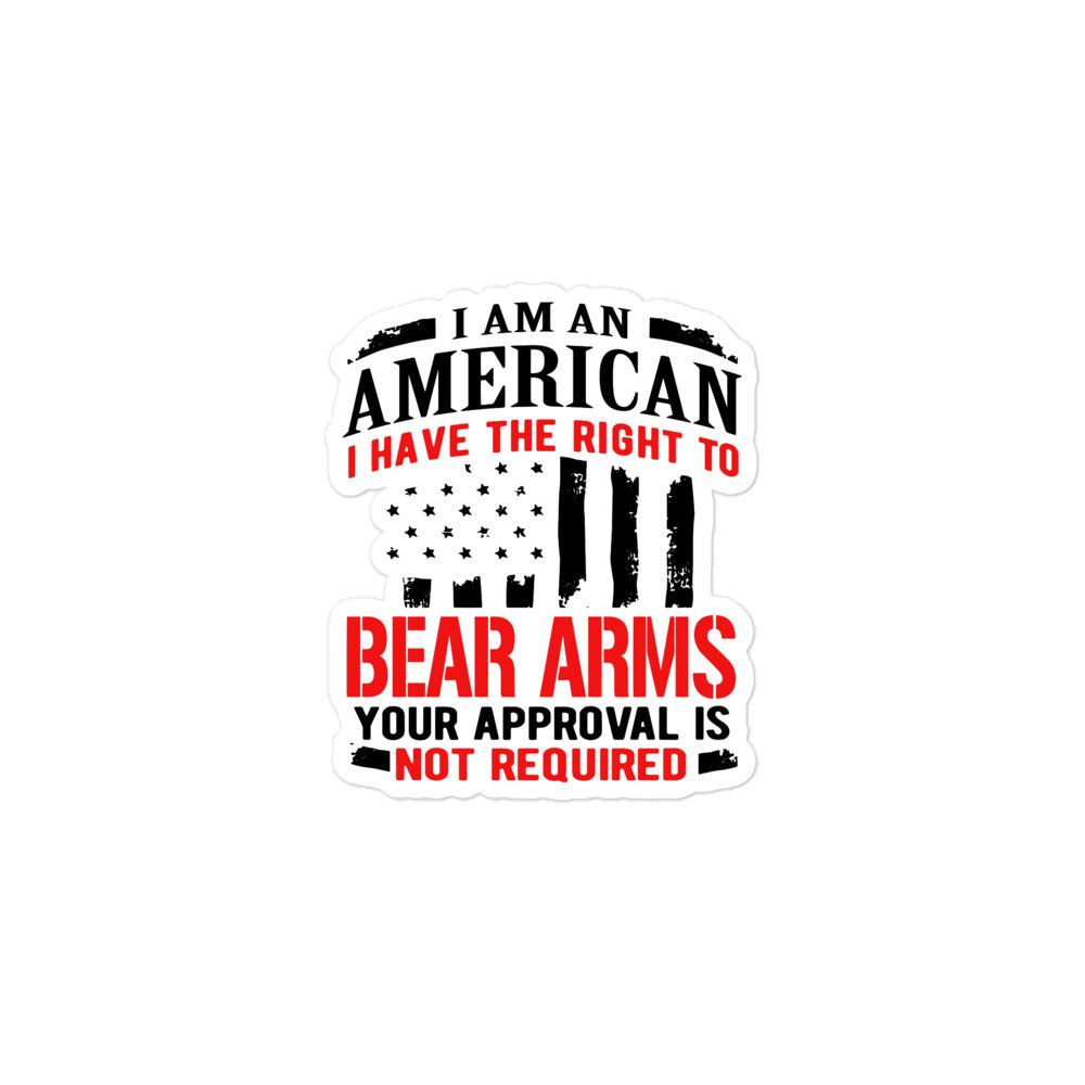 I Have The Right to Bear Arms Sticker