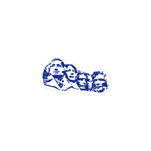 Mount Rushmore Blue Sticker