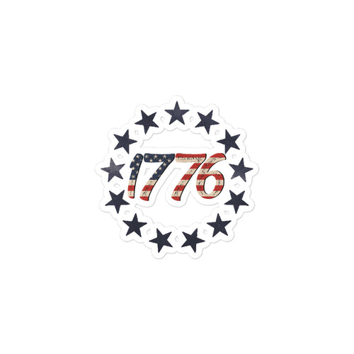 Red White and Blue 1776 Sticker