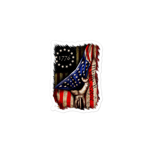 We The People 1776 Flag Sticker