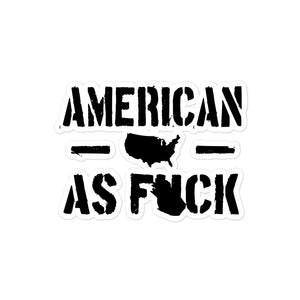 American as F*** Sticker