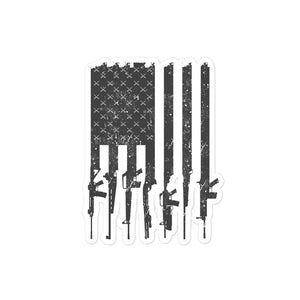 American Flag Rifles Sticker