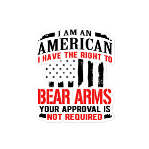 I Have The Right to Bear Arms Sticker