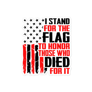 I Stand for the Flag Sticker