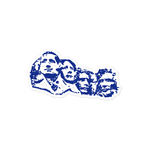 Mount Rushmore Blue Sticker