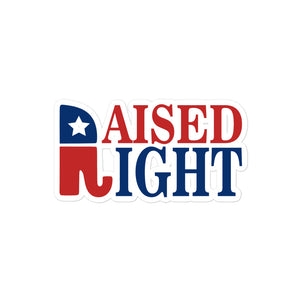 Raised Right Sticker