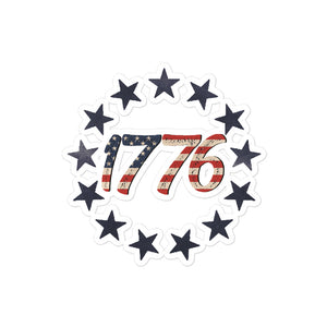 Red White and Blue 1776 Sticker