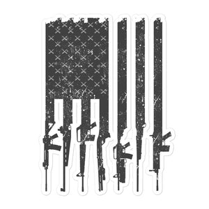 American Flag Rifles Sticker