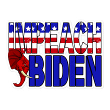 Load image into Gallery viewer, Red White and Blue Impeach Biden Sticker