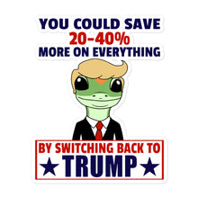 Load image into Gallery viewer, Switch Back to Trump Sticker