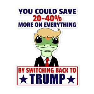 Switch Back to Trump Sticker