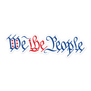 We The People Red, White, and Blue Sticker