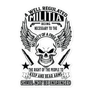 Militia (Black) Sticker